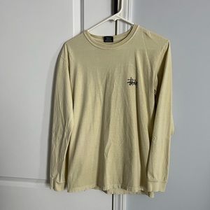 Pale yellow stussy shirt
